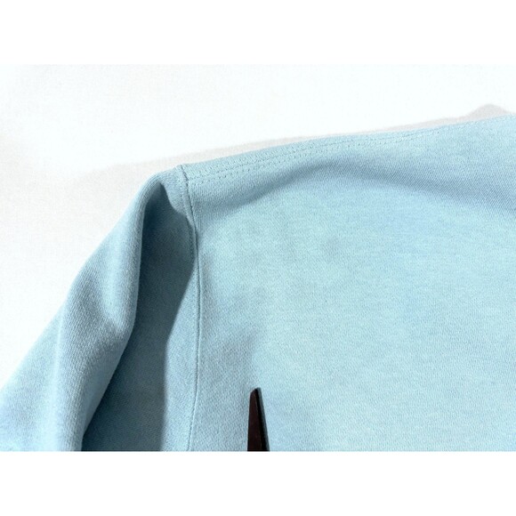 OBEY Cherub Crew Blue Angle Embroidered Pullover Cotton Sweatshirt Sz M Stains - Picture 5 of 13